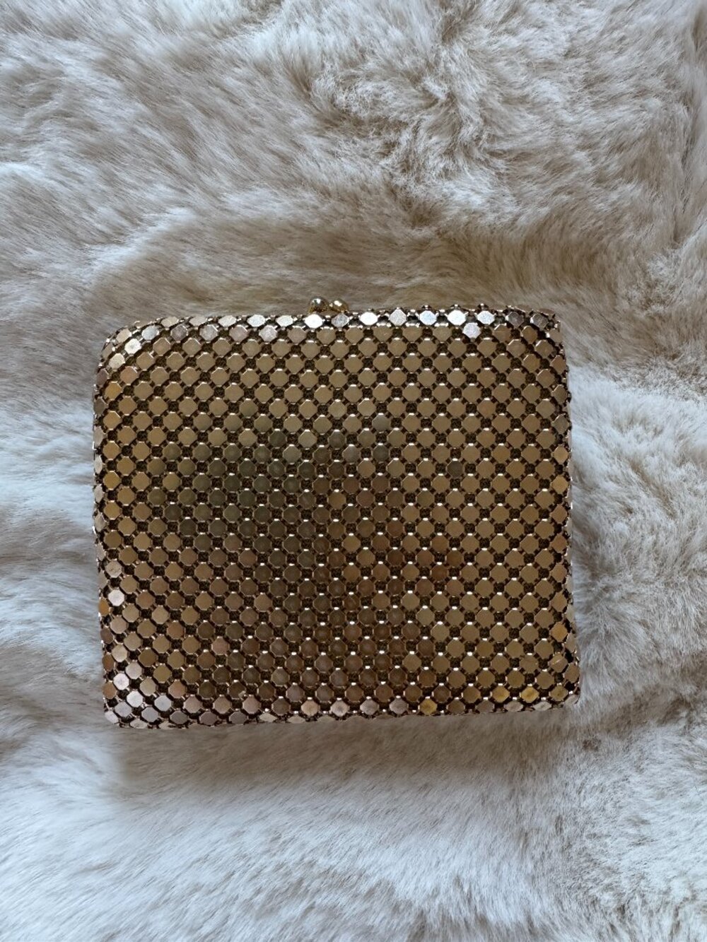 Vintage Comeco Gold Mesh Wallet Coin Purse